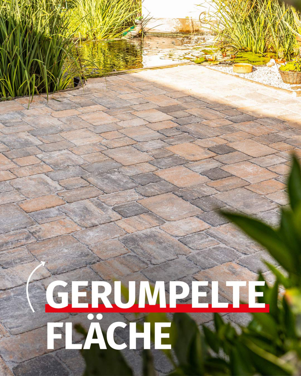 gerumpelte Fläche